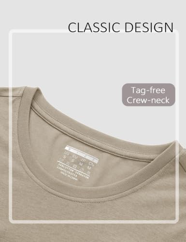 Image of YUCOLEN Long Sleeve Shirts for Women Cotton Crew Neck Casual Tops Fall