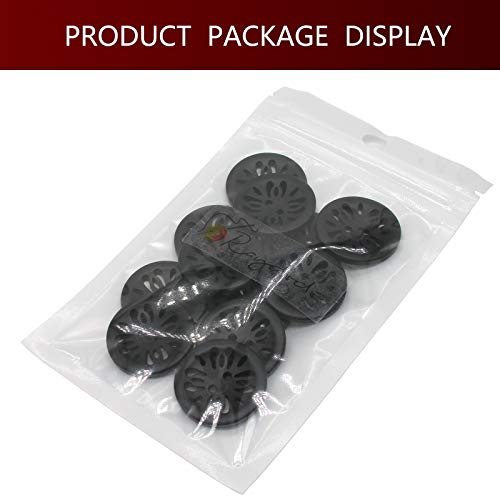 Raydodo 12 Pcs 25Mm Matt Black Buttons 1 Inch For Sewing Buttons Large 2-Holes Flatback Vintage Craft Buttons For Crafts And Diy Handmade Repair Clothing (Black) #TOP6