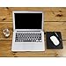 Insten Premium Leather Mouse Pad with Waterproof Coating, Non Slip & Elegant Stitched Edges, Black