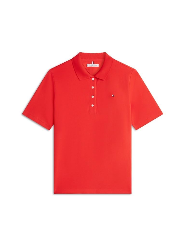 Tommy Hilfiger Damen Reg Pique Polo Ss Ww0Ww43224 – Bild 5