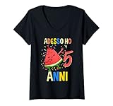 Photo Gallery donna adesso ho 5 frutta anni cocomero compleanno maglietta con collo a v Photo Gallery donna adesso ho 5 frutta anni cocomero compleanno maglietta con collo a v