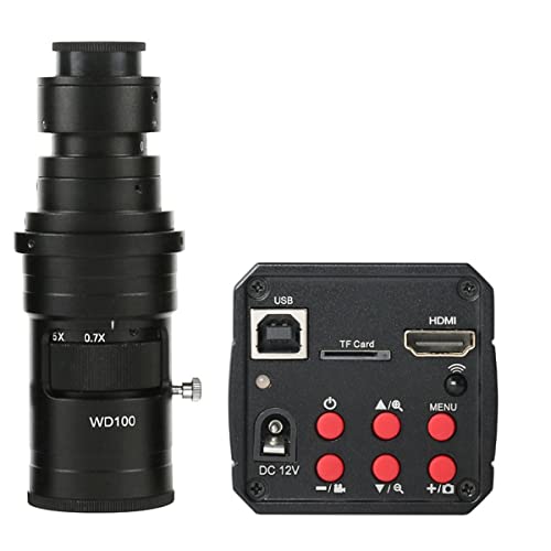 ラボ用顕微鏡アクセサリー 1usb.産業用電子デジタルビデオ顕微鏡カメラ18.0x 300x C.レンズのマウント(With 200x)