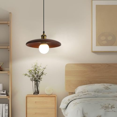 Lámpara colgante de madera moderna para techo de comedor 3