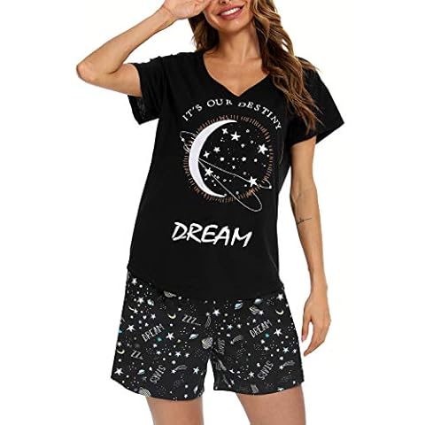 MIA LUCCE Pijama corto mujer estrella negra Cover