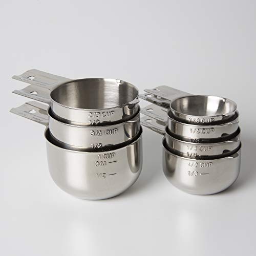 Set de 7 Vasos Medidores de Acero Inoxidable KitchenMade miniatura 7