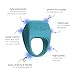 plusOne Vibrating Ring for Couples or Individuals, Body-Safe Silicone, Waterproof, USB Rechargeable, Massager with 10 Vibration Settings, Teal