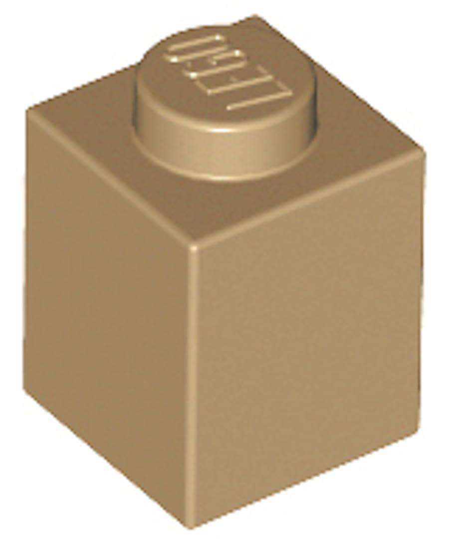 LEGO Building Brick 1x1, Part 3005 (Dark Tan, 10, Bricks) โ image 1