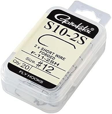 Gamakatsu F112SH 12854 Fly Hooks, S10-2S, 20 Pieces, NS Black