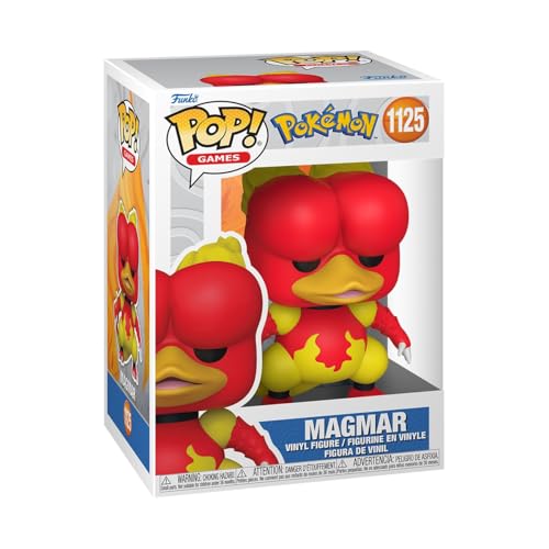 Funko POP Games: Pokemon - Magmar - Figura in vinile da collezione - Idea regalo - Prodotto ufficiale - Giocattoli per bambini e adulti - Modello di figura per collezionisti ed esposizione