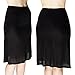 Produktbild Mewa Klassischer Damen Unterrock LIWIA, Viskose-Seide, Underskirt Lange, Halbrock Knielang Petticoa, Antistatisch Unterrock Glatte 40 Schwarz