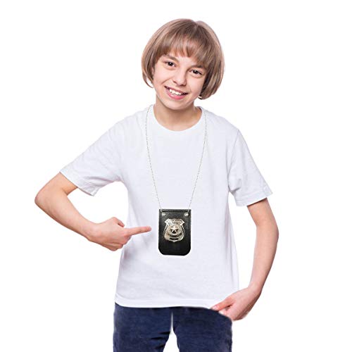 HOMILY Kids Hand Cuffs and Badge for Kids Pretend Toy Role Play