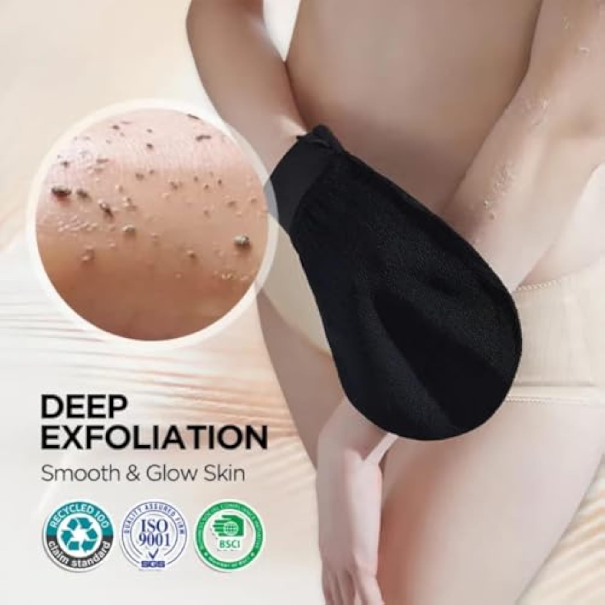 Premium Body Exfoliating Glove & Scrubber for Shower