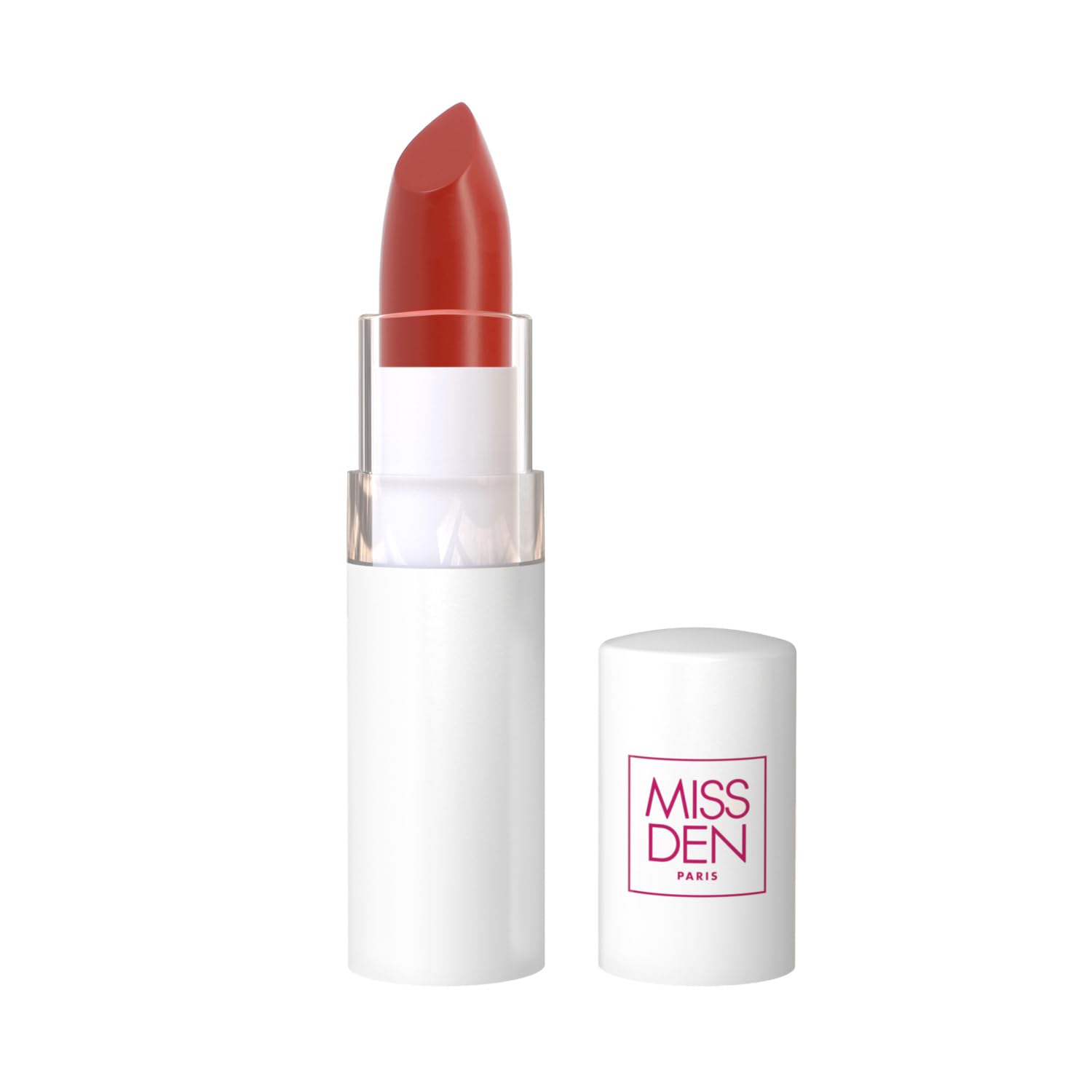 Pour un maquillage du matin qui révèle votre éclat, le Rouge à lèvres Satiné Teinte Tapis Rouge (203) de Miss Den sublime vos lèvres avec un effet volumineux et un fini lumineux - Lot de 3