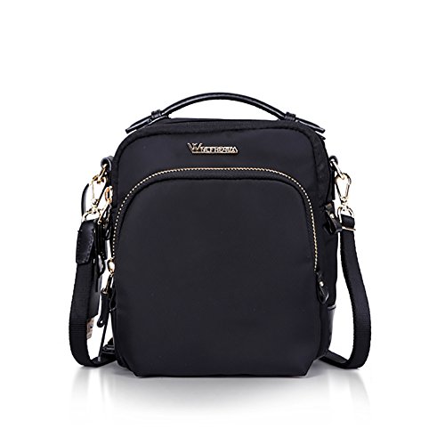 Sac de messager polyvalent en nylon imperméable avec bandoulière diagonale confortable