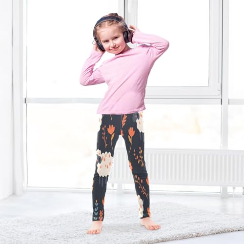 Bolaz *************************************Toddler Girls Leggings Printed Yoga Pants Leggings Sheep Flower for Kids4