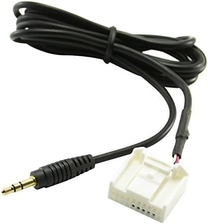 Goliton 3.5MM PLUG Gold Plated JACK AUX AUDIO MP3 INPUT CABLE FOR TOYOTA CAMRY CAROLA