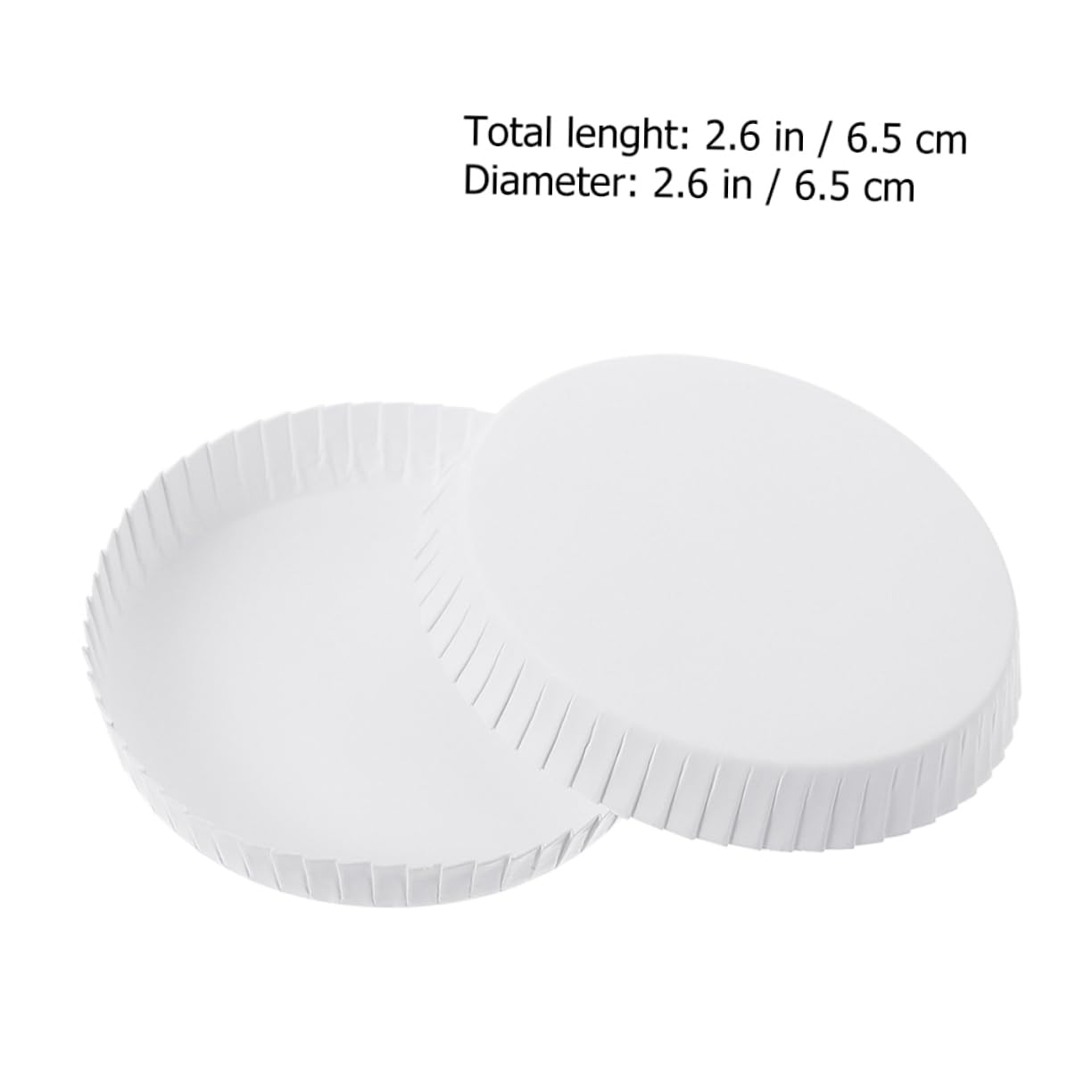 STOBAZA 100pcs Disposable Cup Covers Paper Lid for Hot Drinks Cup Tops for Cafe Hotel Ktv White 65mm