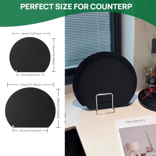 Tablas para cortar de cocina flexibles de TPU negro, pack 2 miniatura 6