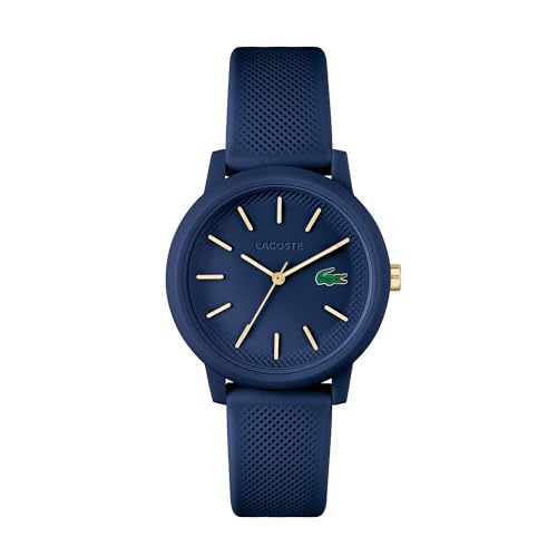 Lacoste Reloj Analógico de Cuarzo para Hombre o Mujer, con una elegante correa de silicona con textura petit piqué Lacoste Reloj Analógico de Cuarzo para Hombre o Mujer, con una elegante correa de silicona con textura petit piqué