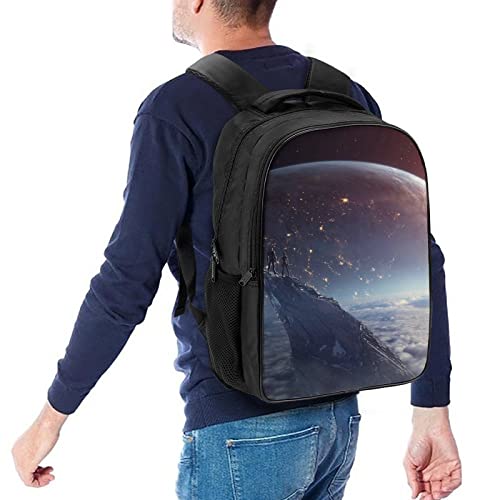 Mochila genial para estudiantes Planet Rises con espacio reforzado 5