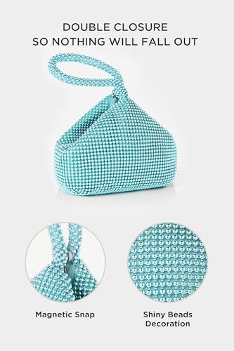 Image of BABEYOND Women's Beaded Clutch Evening Bags Vintage Elegant Triangle Purse for 1920s Party Prom Wedding