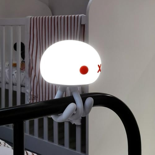 Lámpara de Mesa de Noche con Luz Blanca Suave Forma Medusa miniatura 5