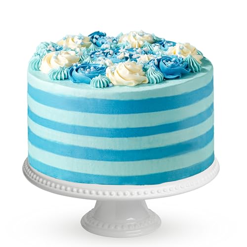 Blue Candy Stripe Gateau 6" (14 portions)