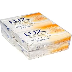 Lux Zeep Soft And Creamy, 125 g, 4 Stuk