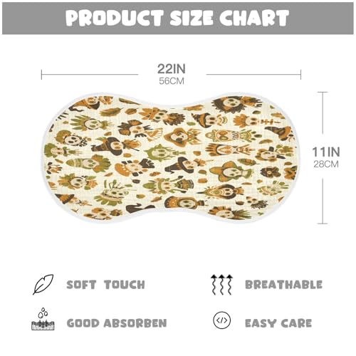 Kigai Cute Dolls Baby Burp Cloths Extra Soft and Absorbent Burping Rags Cotton Burping Clothes Baby Washcloths for Newborn Boys Girls - 1 Pack4