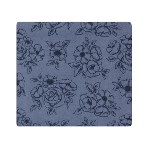 Image of Hudson Baby Unisex Baby Cotton Poly Flannel Receiving Blankets, Dusty Rose Floral, One Size