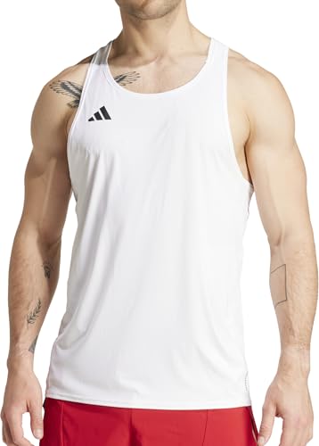 ADIDAS Débardeur sans manches Adizero Running Essentials Débardeur pour homme, blanc, CH