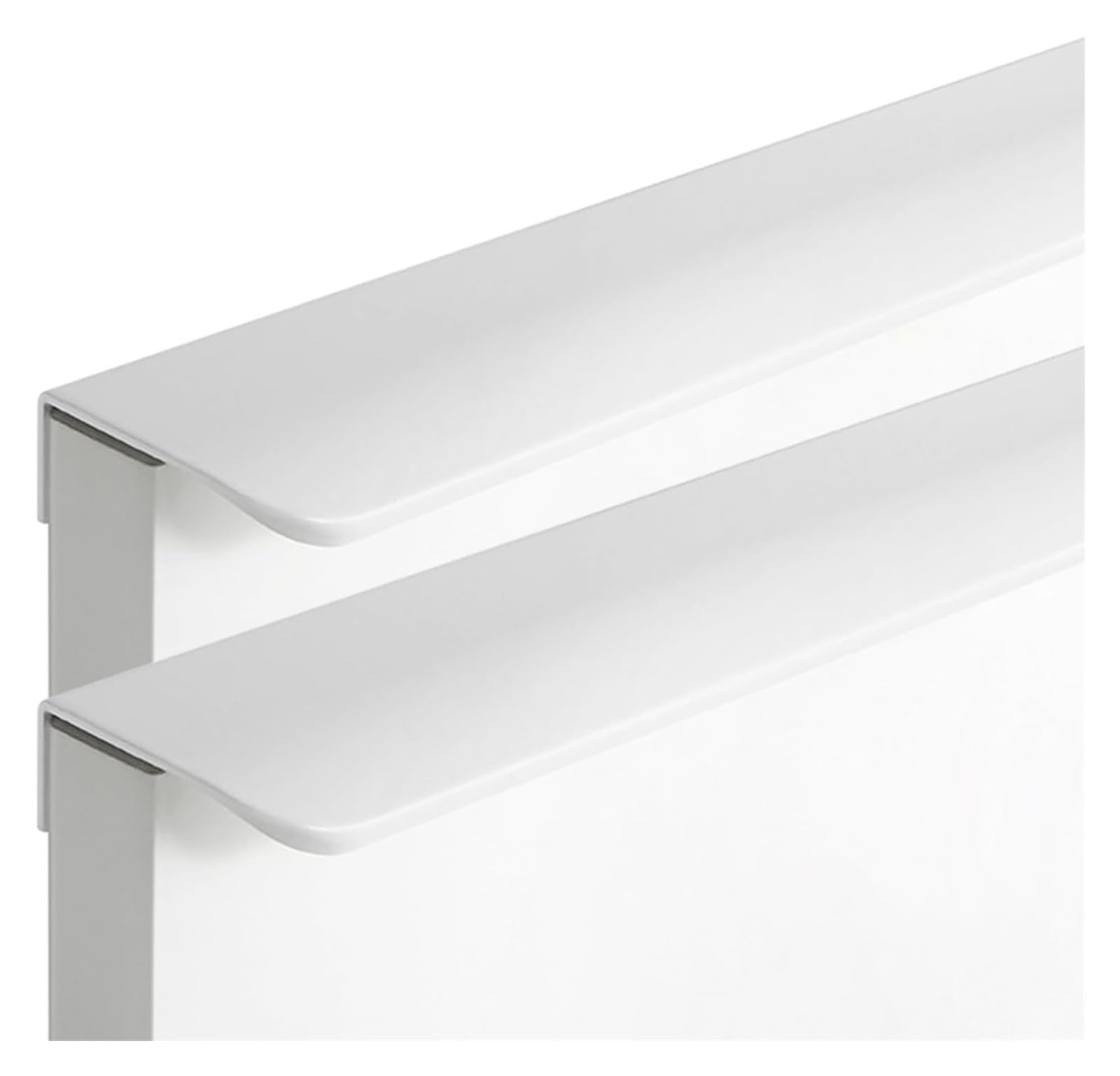 Lqzaxsrdr White Concealed Drawer Handles, Cabinet Pull Handles 80-1200Mm(Length 600Mm)