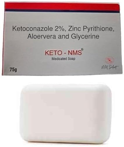 Anti Fungal & Anti Bacterial Soap 2% Ketoconazole For Intensive Fungal Infections of The Skin | Helps Wash Away Ringworm, Jock Itch, Dry Skin, Dandruff, Acne | 75g