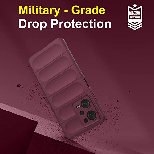 Image of Amazon Brand - Solimo Back Case Cover for Mi Redmi Note 12 Pro 5G | Compatible for Mi Redmi Note 12 Pro 5G Back Case Cover | Matte Case | Liquid Silicon Magic Case with Camera Protection | Plum