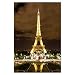 Adesivi da parete Decorazione Foto Adesivo Torre Eiffel Wenge 80x120cm N° H855