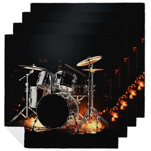 Servilletas de tela Drummer para bodas 4 piezas miniatura 1