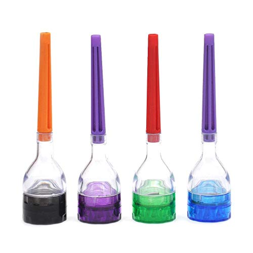 1x Plastic Herb Grinder Paper Cone Roller Tobacco Filler RAW 420 - Random Color -