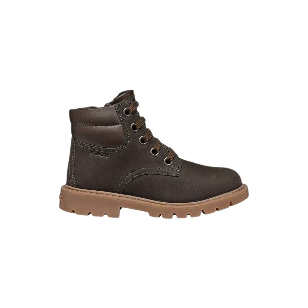Geox Boys' J Shaylax Boy B Ankle Boot, coffee, 6.5 UK
