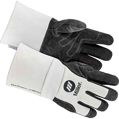 Image of Miller Electric Welding Gloves, Black/White, L, PR (271890)