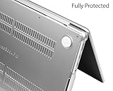 UESWILL Case Compatible with MacBook Pro 14 inch M5 M4 M3 M2 M1 Pro Max Chip & Touch ID, 2025 2024 2023 2022 2021 Release, Glossy Crystal Clear Hard Shell Cover + Microfiber Cloth, Transparent - Image 8