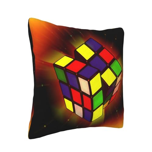 Housse de coussin en velours côtelé imprimé puzzle premium - 3