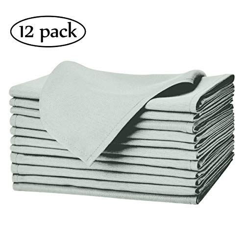 EVENTSDECO Cloth Napkins Washable and Soft Dinner Napkins 12 Pack Polyester Napkins