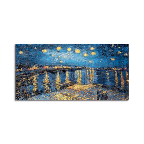 アートパネル ゴッホ 麦畑 油絵 絵画 黄色 アートポスター インテリア 壁掛け絵画 現代 パネル 風景画 写真 装飾画 壁掛け 贈り物 部屋 玄関 木枠付きの完成品 (B,60x120cm)