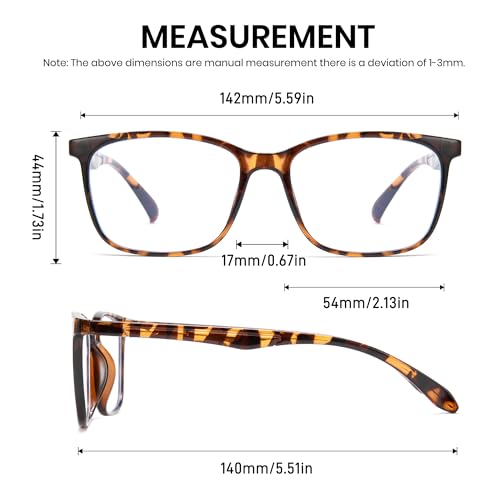 Image of Cyxus Blue Light Glasses for Men Women Reduce Eye Strain Square Frame 8083 | Eye Protection,UV Protection,Lightweight TR90 Frame,Ideal for Computer Screen Office Work