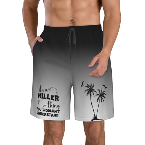 Men's Swim Trunks Bathing Suit Hawaiian Swimsuits It's a Miller Thing,You Wouldn't Understand Beach Shorts,
