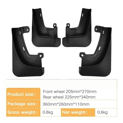Guardabarros para coche con ajuste a medida para Tesla Modelo X 2023 resistente 3