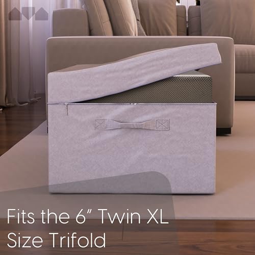 Image of Milliard Carry Case for the Tri-Folding Memory Foam Mattress 6 Inch Twin XL Size (78 inch x 38 inch x 6 inch) (Mattress NOT Included)