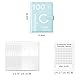 Geldsparbinder Budget Planner, 100 Envelope Saving Challenge, A5 Haushaltsplaner mit Umschlägen, Budget Binder, Geldspar Ordner mit Geldumschlägen, Sparen Sie 5.050 € Budgetplaner (Blau)