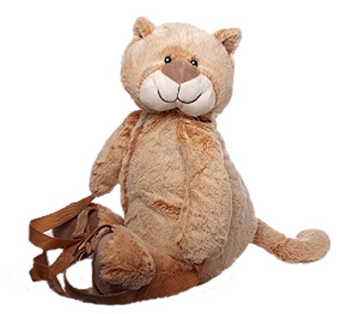 Preisvergleich Produktbild Inware 5602 - Kinder Rucksack, Motiv Katze, beige / braun-meliert