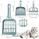 Kiuiom Reinigungswerkzeuge für Katzenklo,Plastik Katzenstreu Schaufel,Katzenklo Schaufel Besensets,Reinigungsgeräte Zum Filtern Von Katzenstreu für Reinigung von Katzensandtoiletten